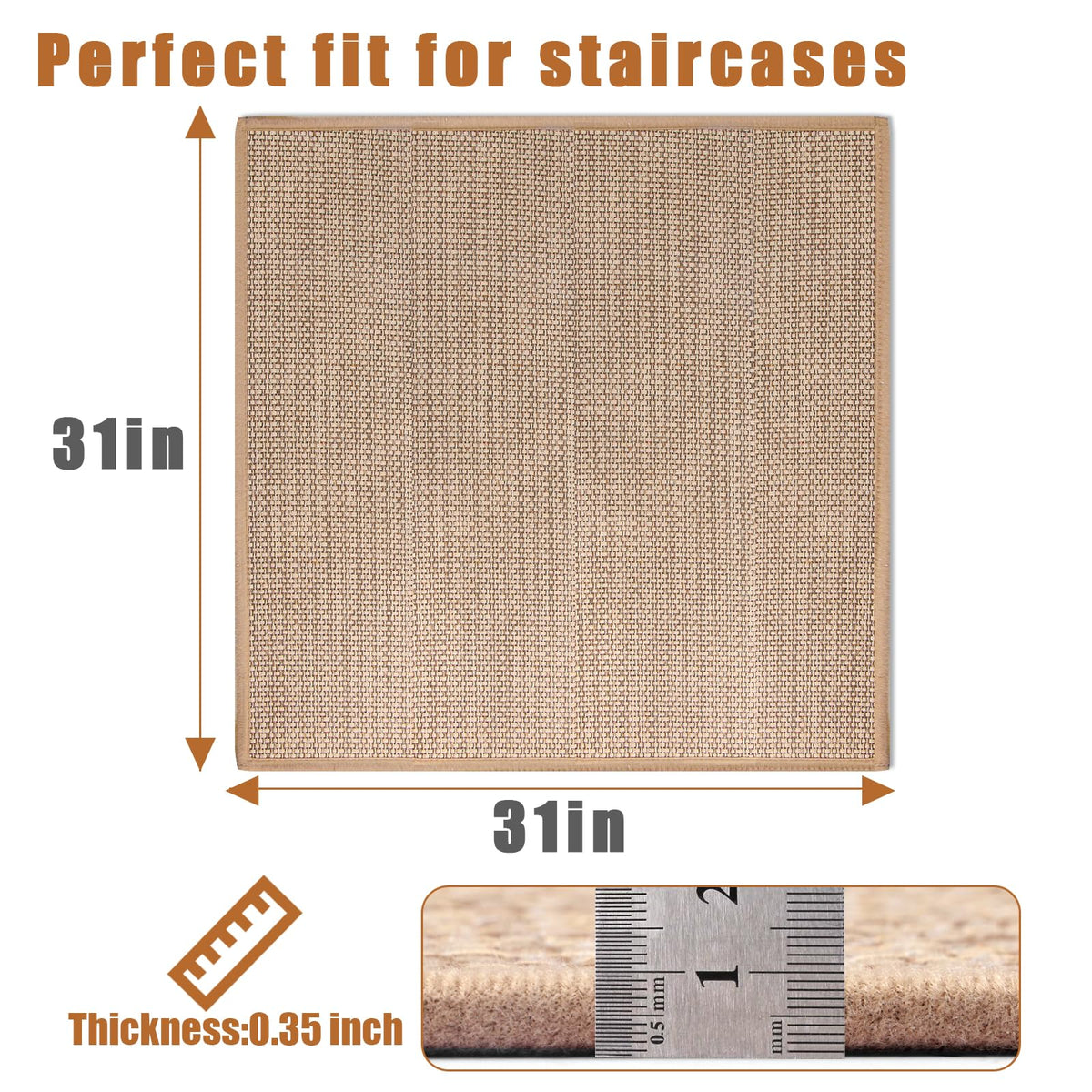 Flowafoli stair tread machine-washable for easy cleaning