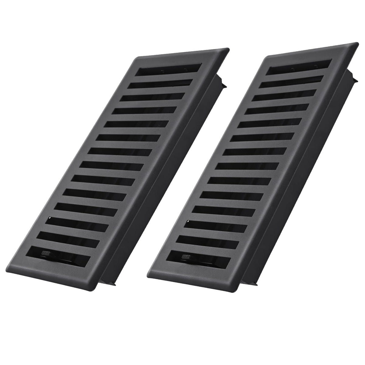 Flowild floor register front close-up showing sturdy metal construction for lasting performance