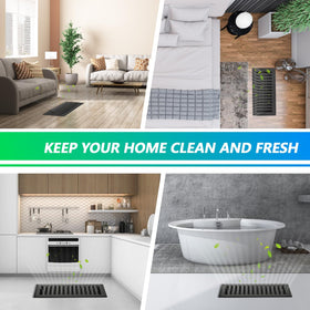 Flowild 4x10 inch floor vent with adjustable dampers for customizable airflow