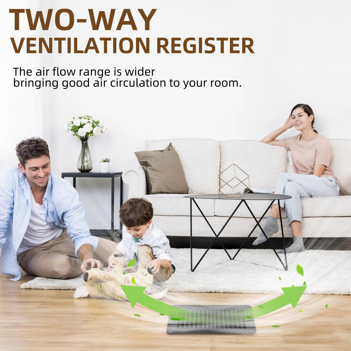 Flowild rust-resistant finish ensures long-lasting, clean appearance on vent covers.
