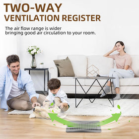 Flowild rust-resistant finish ensures long-lasting, clean appearance on vent covers.