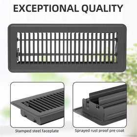 Flowild rustproof steel vent cover demonstrates durable construction for year-round use.