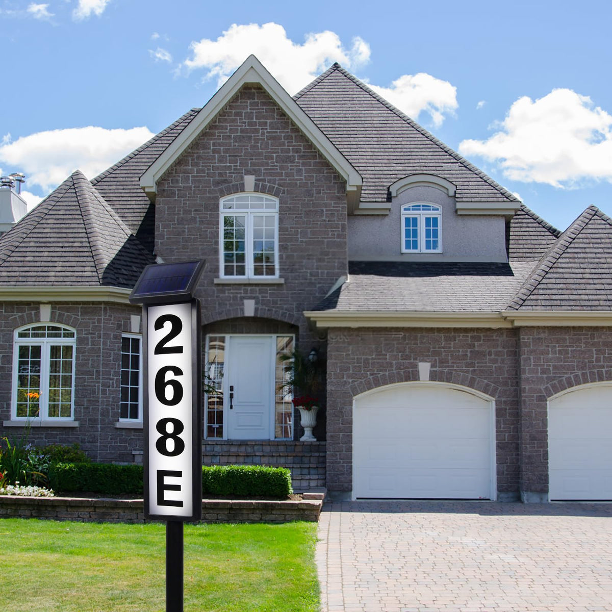 FLSEPAMB easy-to-mount outdoor address sign