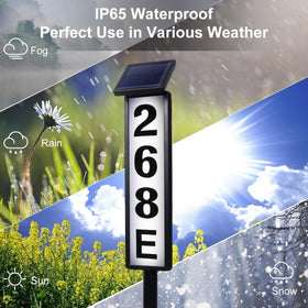 FLSEPAMB 38-LED illumination for clear house numbers