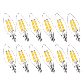 FLSNT 100W-equivalent LED bulb with 800lm brightness, dimmable, for chandeliers