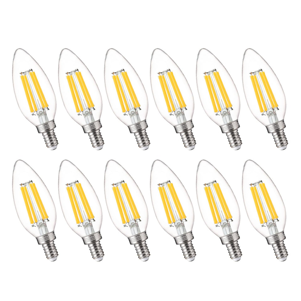 FLSNT 100W-equivalent LED bulb with 800lm brightness, dimmable, for chandeliers