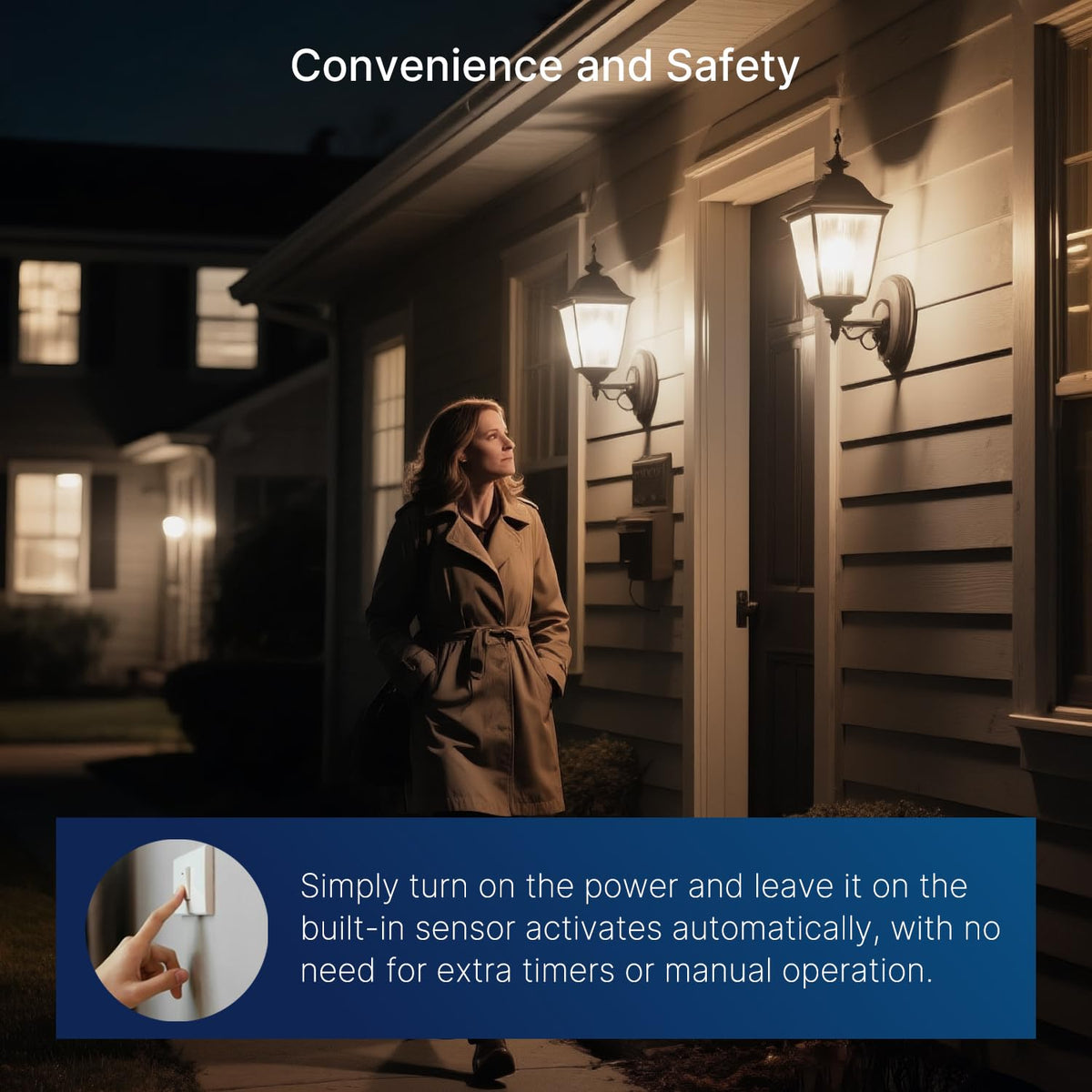 FLSNT 5000K daylight A19 LED bulb delivering clear outdoor visibility