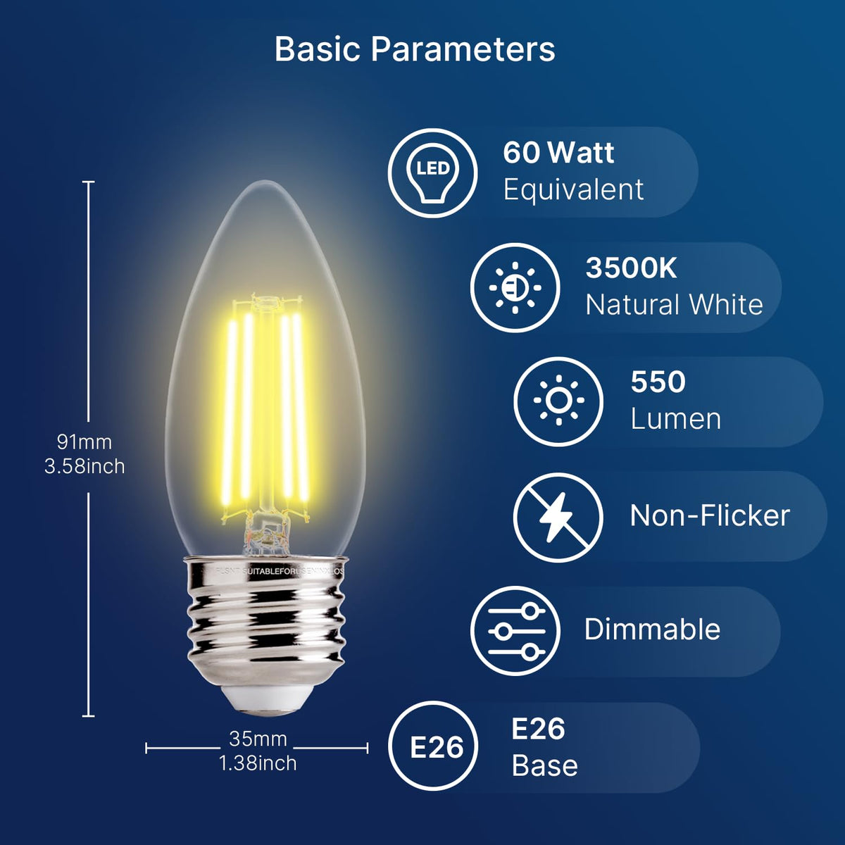 FLSNT 550lm bulb adds bright accent lighting to living rooms