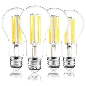 FLSNT A23 LED bulb with clear glass for vivid, steady daylight illumination