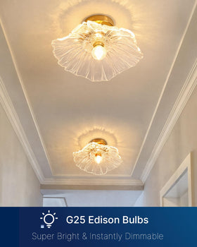 FLSNT bulbs in a bedroom create a cozy relaxing ambiance