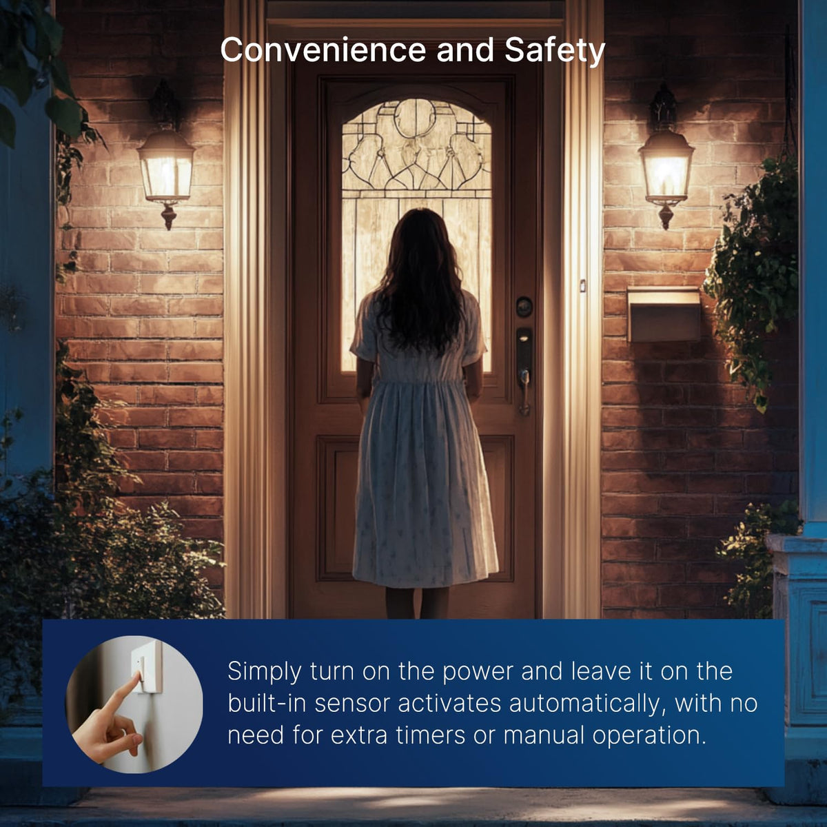 FLSNT Auto on off sensor bulb for night day outdoor lighting saves energy