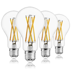 FLSNT box front view showing a 4-pack of energy-efficient bulbs.