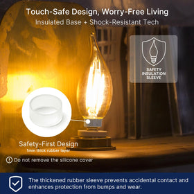 FLSNT CA11/E12 dimmable candelabra bulb for customizable mood lighting