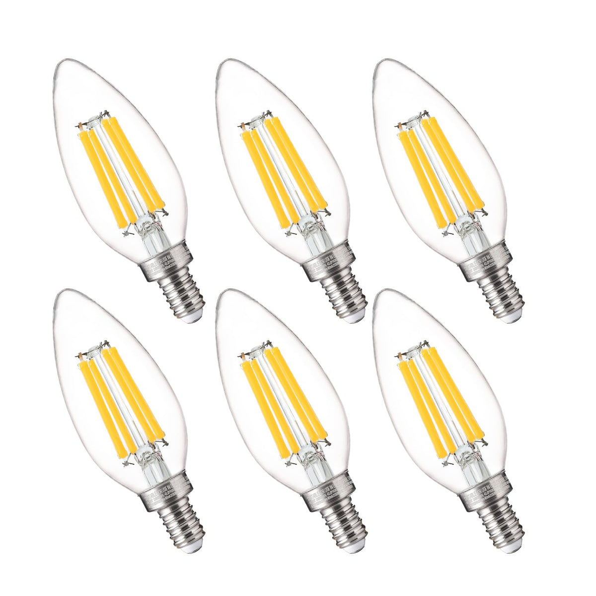 FLSNT candelabra LED bulb 800lm for bright chandeliers and energy efficiency