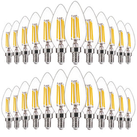 FLSNT dimmable LED B11 bulb showing smooth dimming for versatile lighting