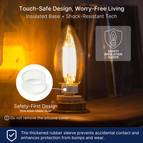 FLSNT dimmable LED candle light ideal for mood settings.