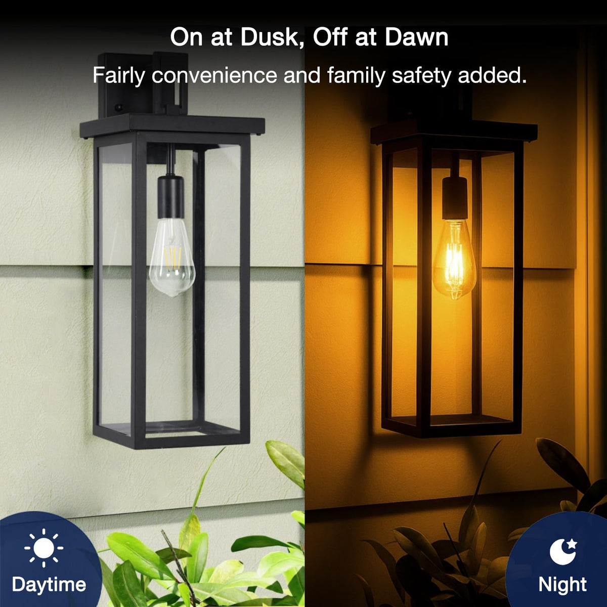 FLSNT Dusk to Dawn ST19 at entryway delivering warm welcome