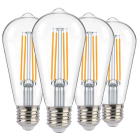 FLSNT Dusk to Dawn ST19 exterior bulb glow for nighttime safety