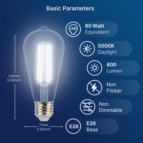 FLSNT Easy to install exterior bulb fits most fixtures for instant ambiance