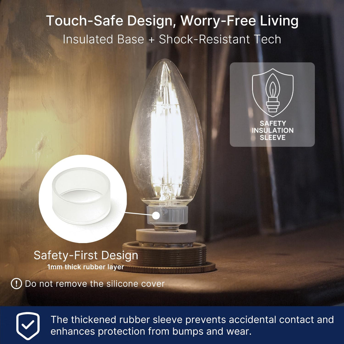 FLSNT dimmable bulb with smooth 10-100% range for versatile ambiance