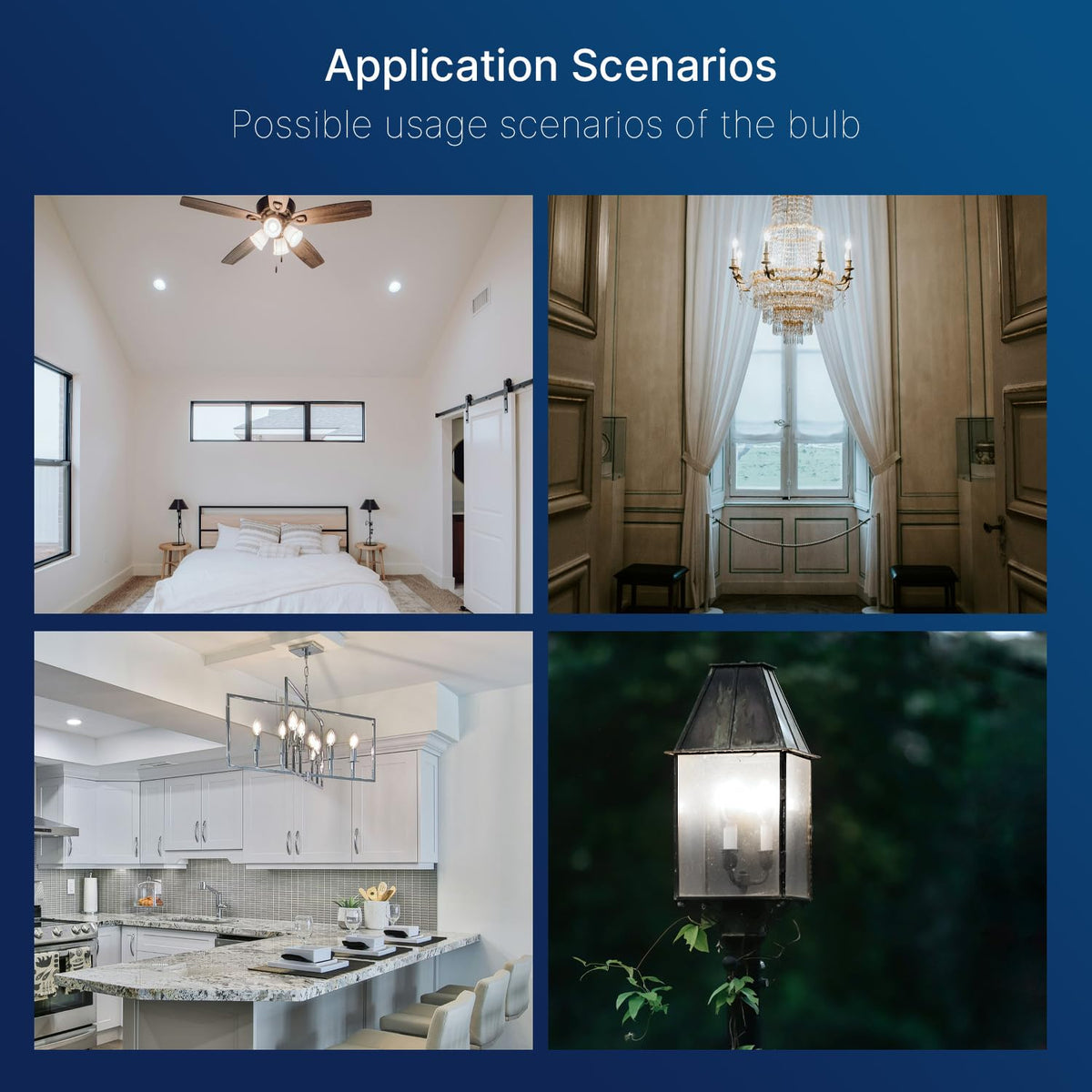 FLSNT smooth-dimming capability supports personalized brightness with compatible dimmers.