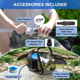 FluentPower 1HP pump in use with irrigation system boosts water pressure