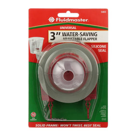 Fluidmaster 3-inch flapper with durable silicone seal ensures a tight seal