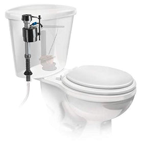 Fluidmaster 400A133 adjustable-height-setup demonstrates precise bowl fill