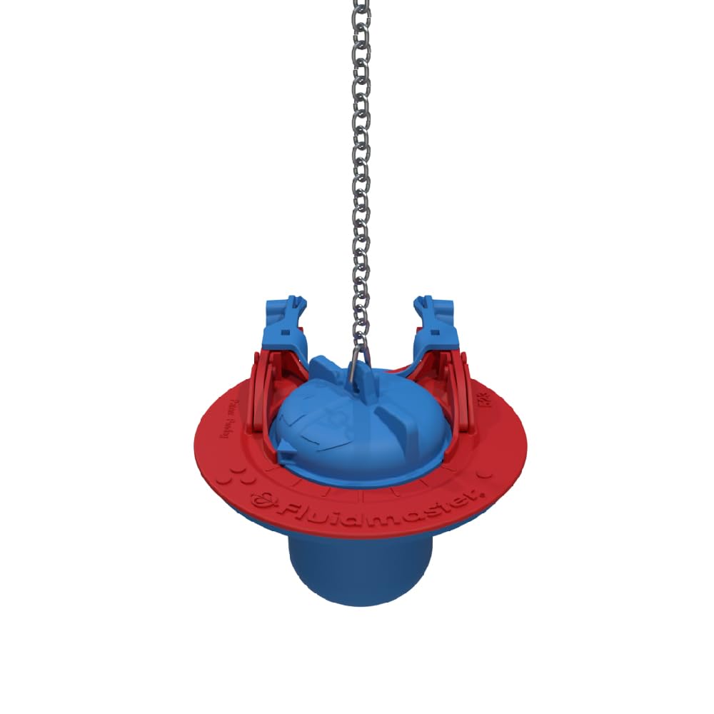 Fluidmaster 523A-009-T4 universal toilet flapper for 2in and 3in valves, helps prevent leaks.