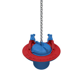 Fluidmaster 523A-009-T4 universal toilet flapper for 2in and 3in valves, helps prevent leaks.