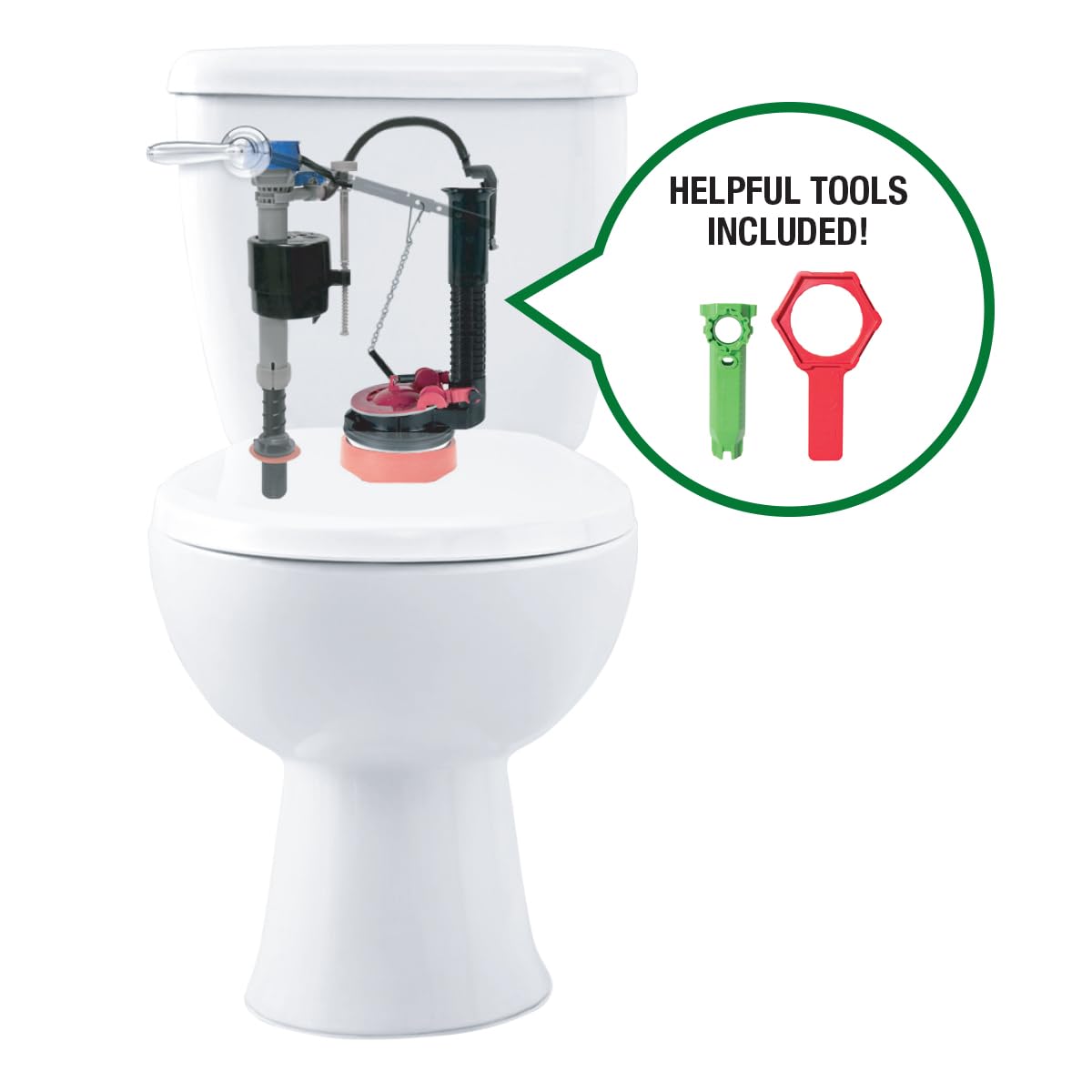Fluidmaster K-400H-038-T4 fill valve profile with height adjustment