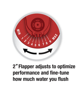 Adjustable-height Fluidmaster K-400H-039 fits many tanks securely