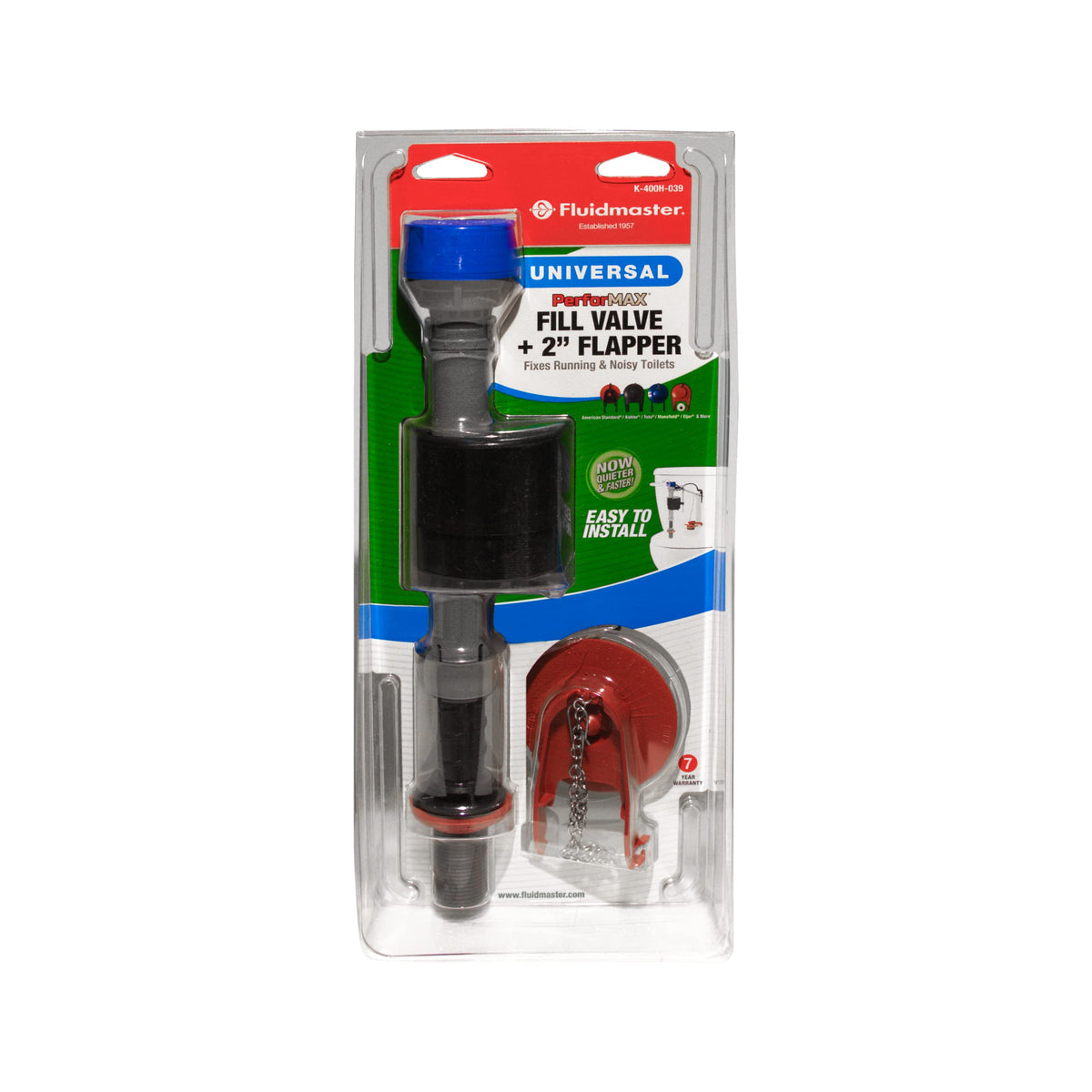 PerforMAX water-saving flapper included with Fluidmaster K-400H-039