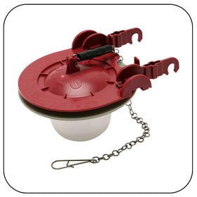 Fluidmaster K-400H-040-T5 three-inch flapper shows tight seal and reliability.