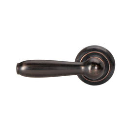 Fluidmaster lever close-up reveals premium oil-rubbed bronze finish.