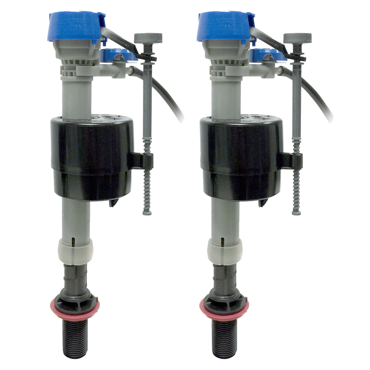 Fluidmaster Performax valve front view highlighting quiet, powerful refill.