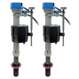 Fluidmaster Performax valve front view highlighting quiet, powerful refill.