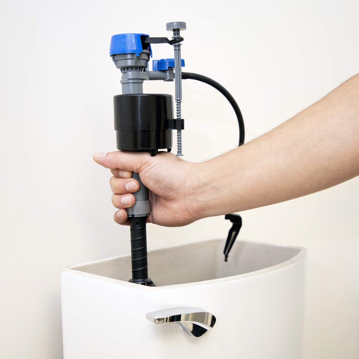 Fluidmaster toilet fill valve bowl refill highlights strong refill capability.