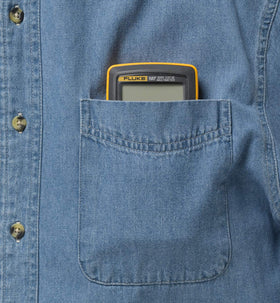 Fluke 107 in-use image demonstrating reliable field performance.