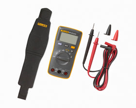 Fluke 107 test-leads ready for quick, safe measurements with TL75 cables.