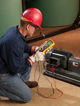 Fluke 1507 live circuit detection warning during insulation testing