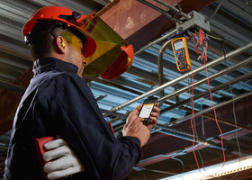 Wireless data sharing of Fluke 1587 FC measurements