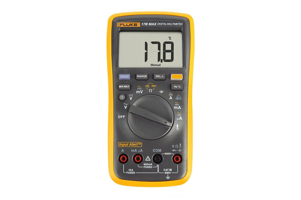 Fluke 17B+ front display for quick field testing and reliable readings