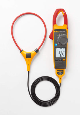 PQ indicator demo on Fluke 378 FC highlighting power quality issues.