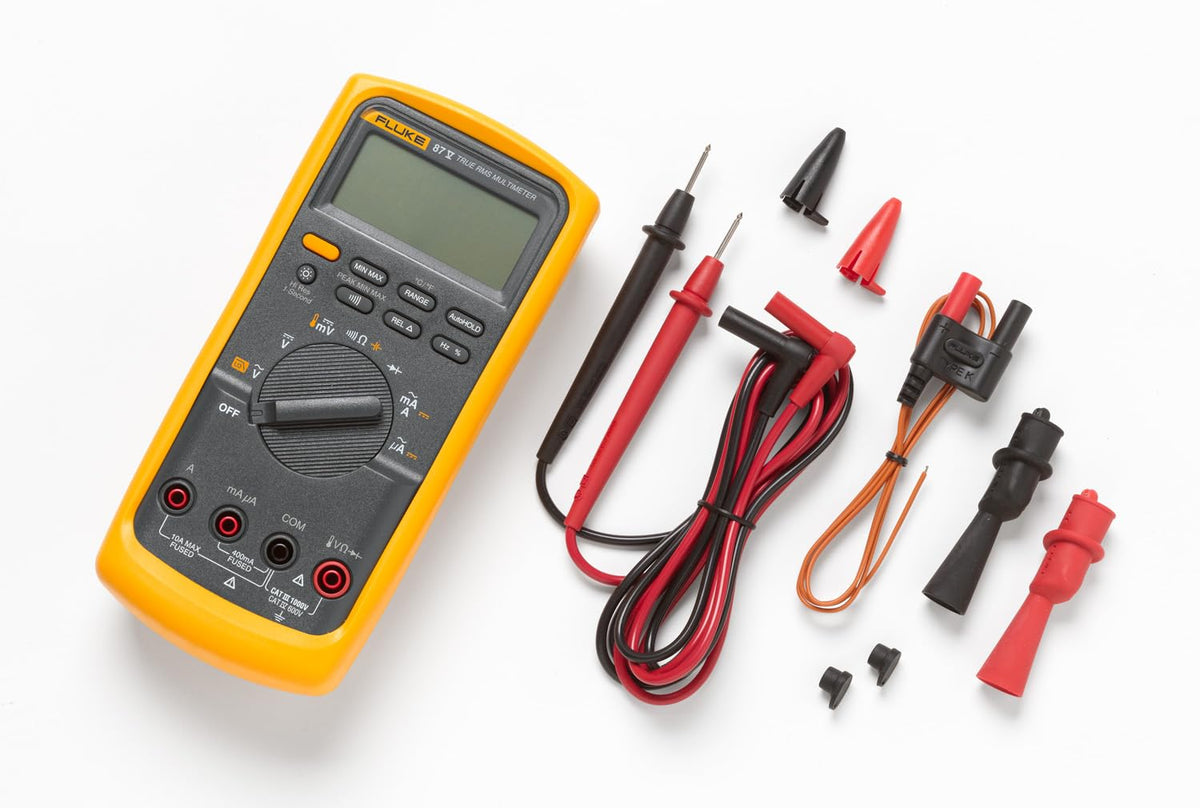 Fluke 87V battery door access enabling fast field battery changes
