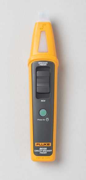 Fluke BK120 receiver in NCV mode detects live voltage safely