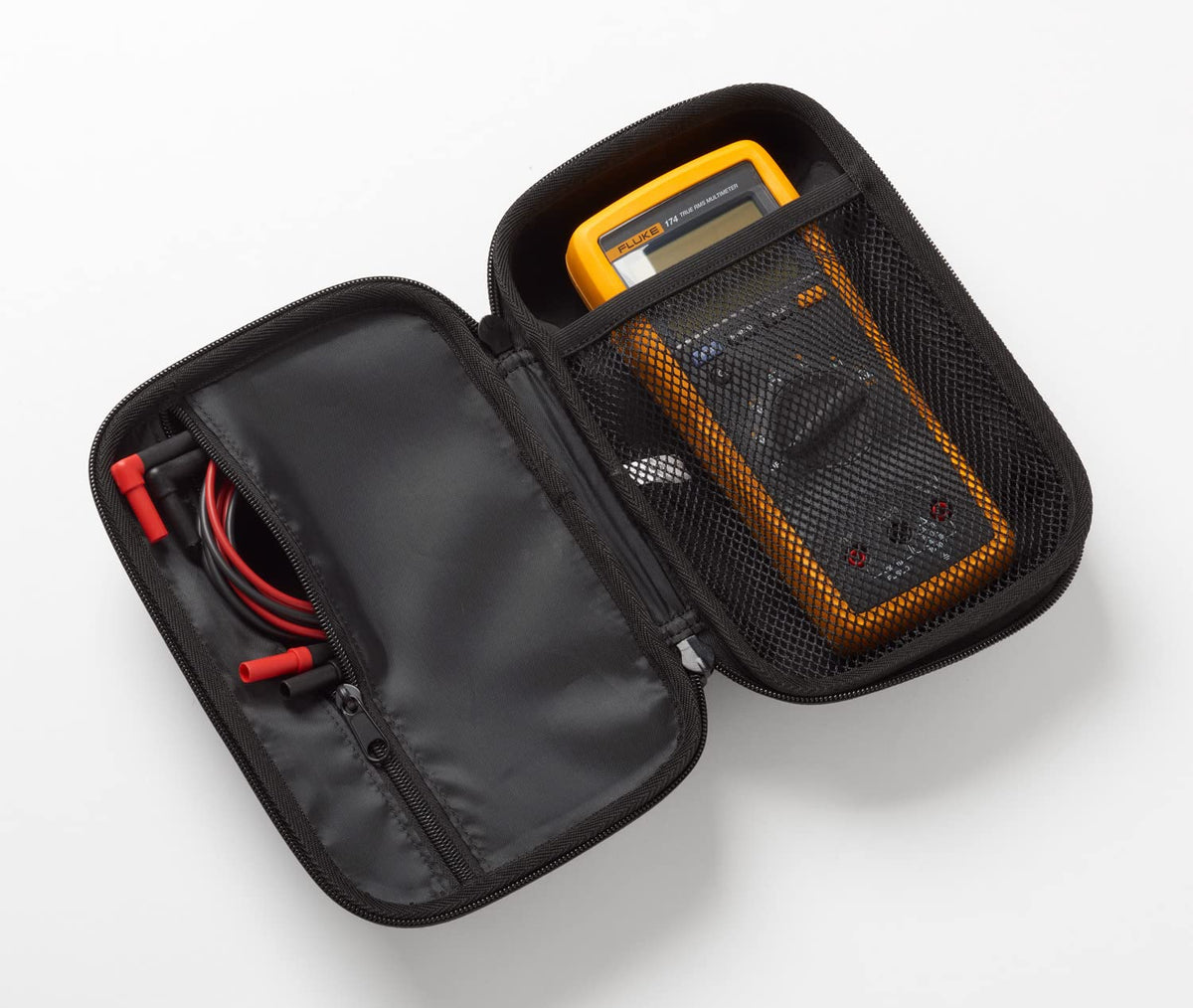 Fluke C11XT accommodates 323-325 clamp meters for organized protection.
