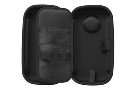 Fluke C37XT case with hinged divider open showing secure tool arrangement