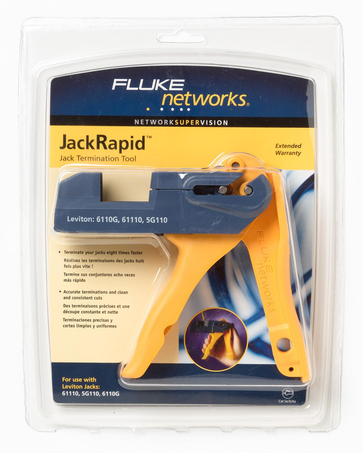 Replaceable blade on JR-LEV-2 supports multiple jack types.