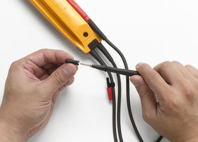 Fluke T5-1000 voltage measurement from AC/DC ranges for versatile electrical testing.